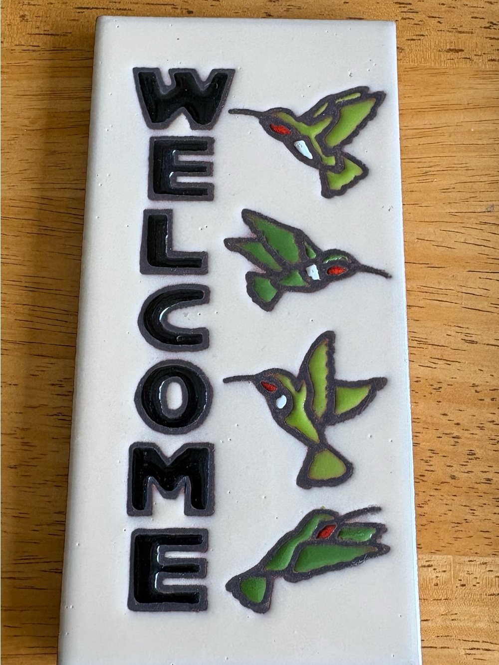 Decorative Welcome Terra Cotta Tile